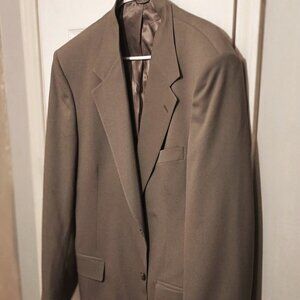 Stafford Executive Men Tan 2 Button Suit Jacket Only   42L
